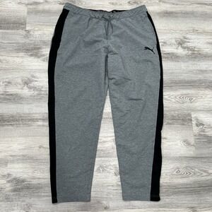 Puma Track Pants Men's‎ XL Gray Pull On Drawstring